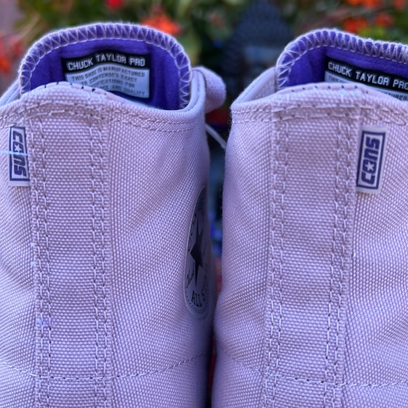 New Converse Pink & Purple CTAS Pro Hi Top Sneakers - Picture 9 of 17
